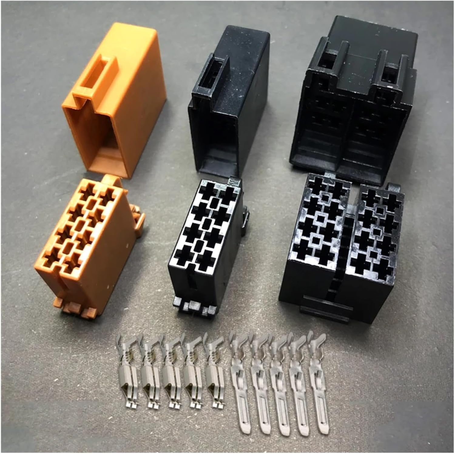 Dj7082-3.5 Car CD Audio Harness Connector 8p16p / Horn Plug Wire Male/Female Butt Terminal Sheath 106455 962189-1(Color:16p strip line,Size:5sets)