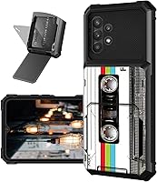Vista 36 de Funda tipo cartera para Samsung Galaxy A32 5G con ranura para tarjetero, funda con tapa híbrida de doble capa, resistente, a prueba de golpes, funda