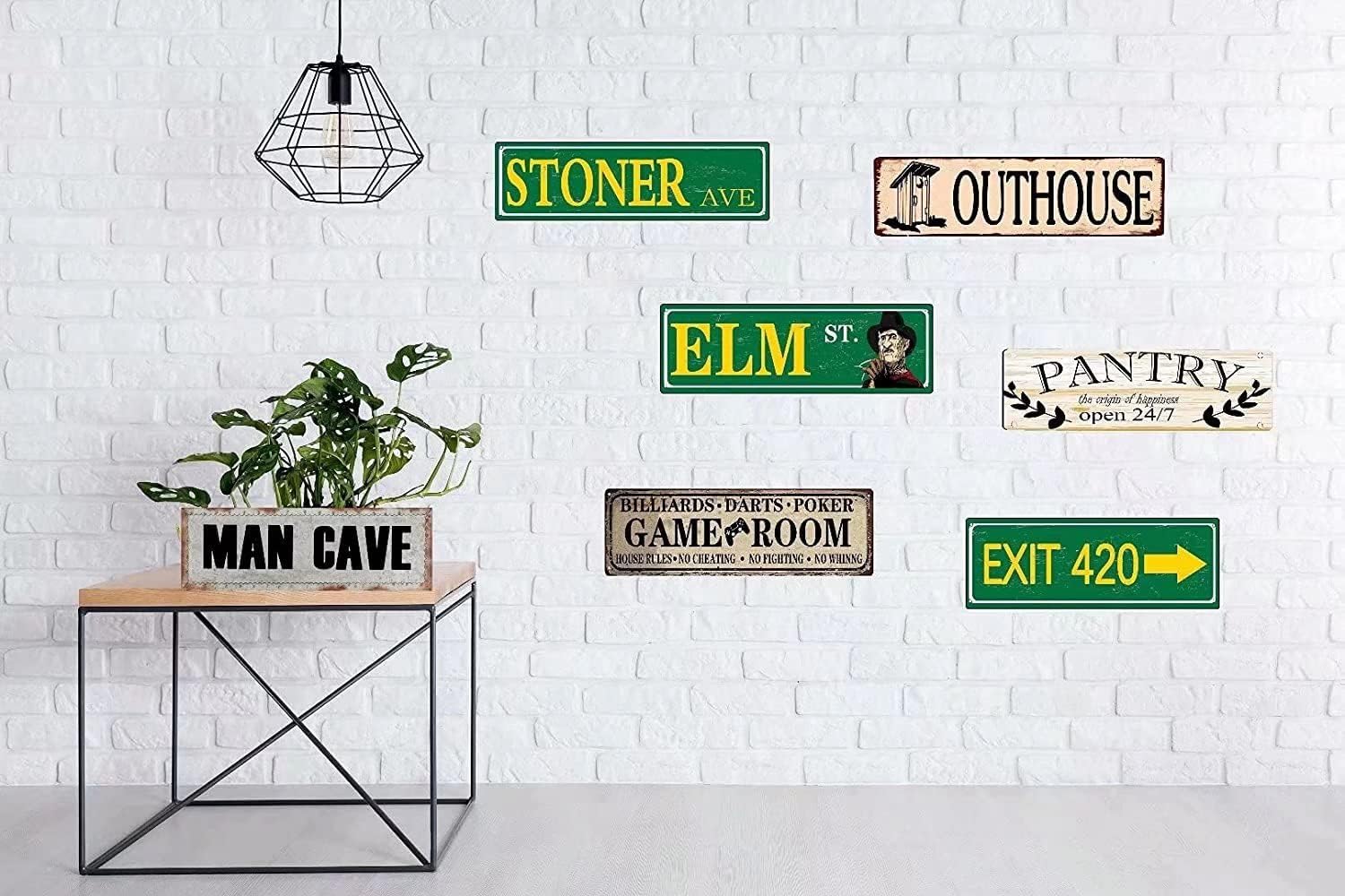 Cinema Theater Funny Novelty Metal Tin Sign Retro Wall Decor for Home Gate Garden Bars Restaurants Cafes Office Store Pubs Club Vintage Sign Gift 4" x 16" image 4