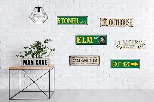 Miniatura 4 de eedee Island Time Ave - Cartel de metal divertido y novedoso para decoración de pared para el hogar, puerta, jardín, bares, restaurantes,
