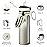 GOSWAG Insulated Sports Water Bottle, 24oz 2 Lids(with Straw/No Straw), Stainless Steel Water Bottles with Paracord Handle, Insulated Bottle with Double-Wall Vacuum Insulation