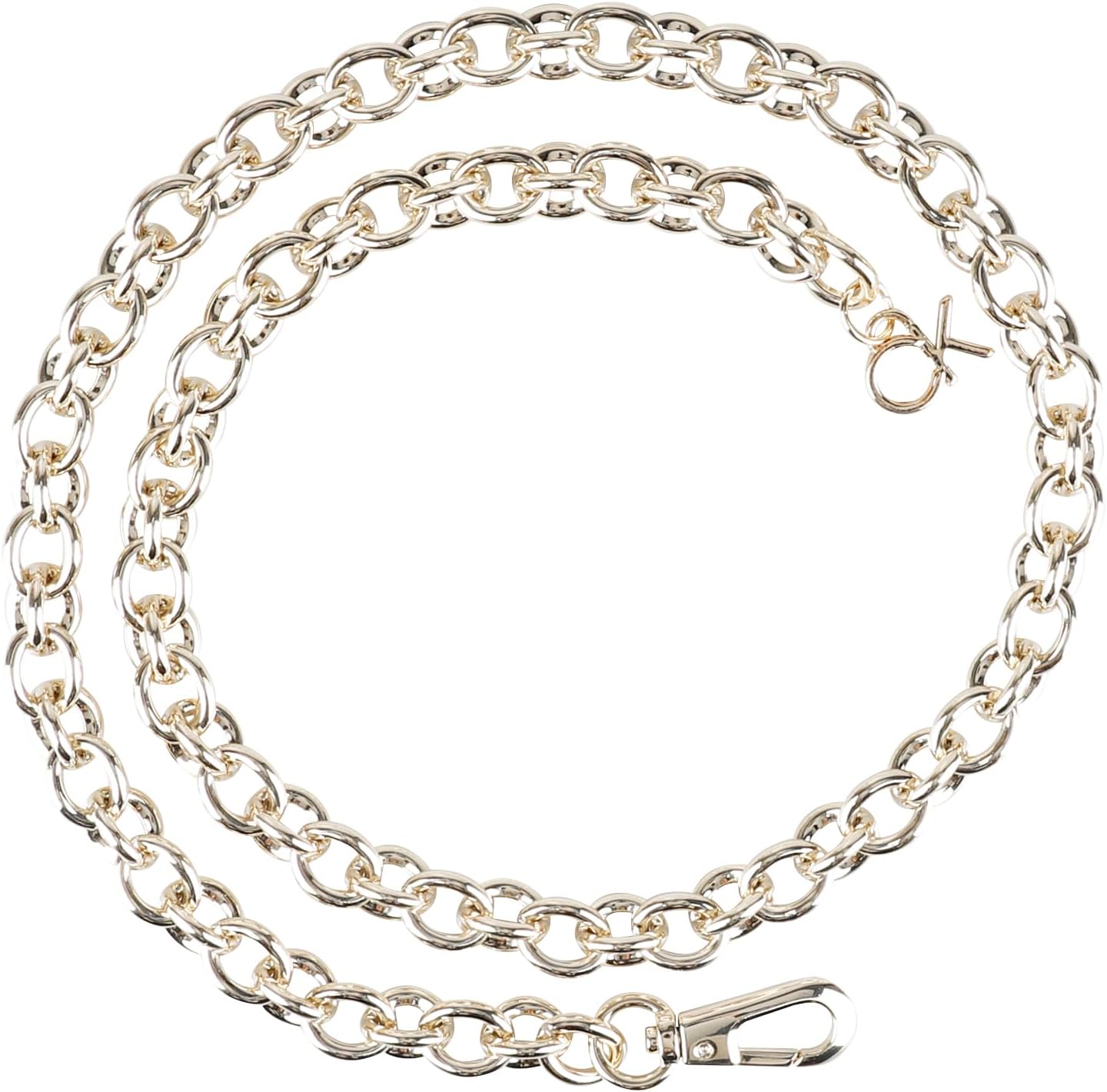 Calvin Klein Women's Slim Mesh and Chain Fashion Waist Belts for Dresses, Trousers