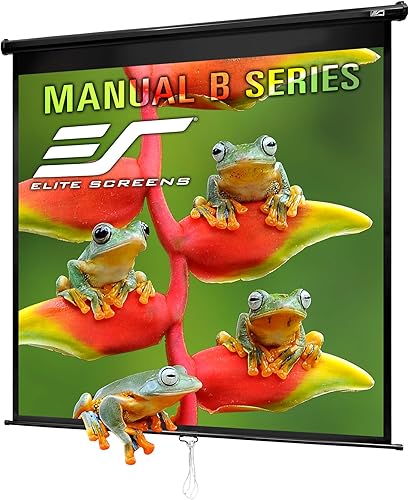 Miniatura 13 de Elite Screens Manual B, pantalla para proyector de 135 pulgadas (343 cm) desplegable manualmente 16:9 Diag 4K 8K 3D Ultra HDR HD Ready para cine