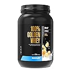 Maxler 100% Golden Whey Protein - 24g of Protein per Serving - Whey Protein Powder for Pre Post Workout - Fast-Absorbing Whey Concentrate, Isolate & Hydrolysate Blend - Bananas & Cream 2 lb