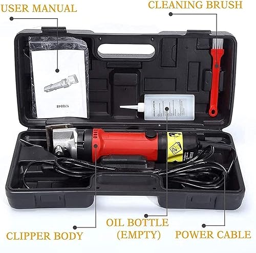 Miniatura 5 de Tijeras de caballo Clippers, 690 W profesionales animales aseo Tijeras, corte de pelo 6 velocidades ajustables