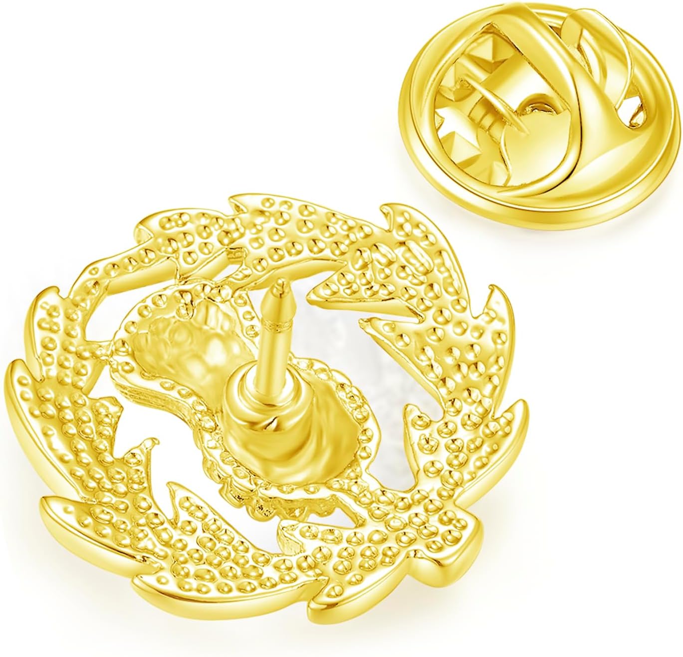 HONEY BEAR Scottish Thistle Lapel Pins Collar Badge Brooch for Men Women