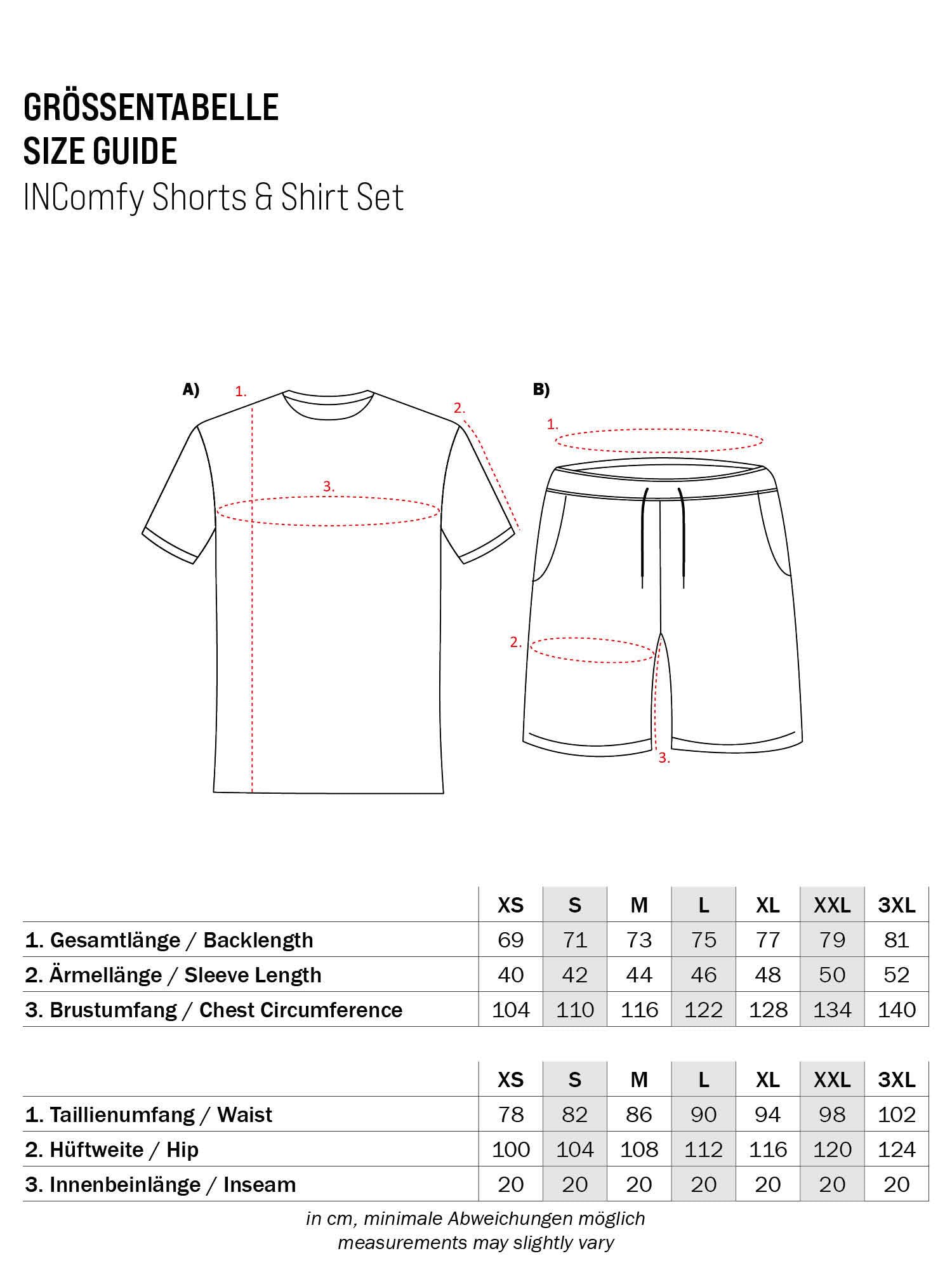 Indicode Herren Comfy Shorts & Shirt Set | Sweatshorts & T-Shirt Bundle aus Baumwollmischung