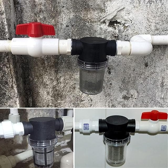 Filtro de bomba de agua, filtro de tubería, filtro de jardín de 1/2 '' 3/4 '' 1 ''