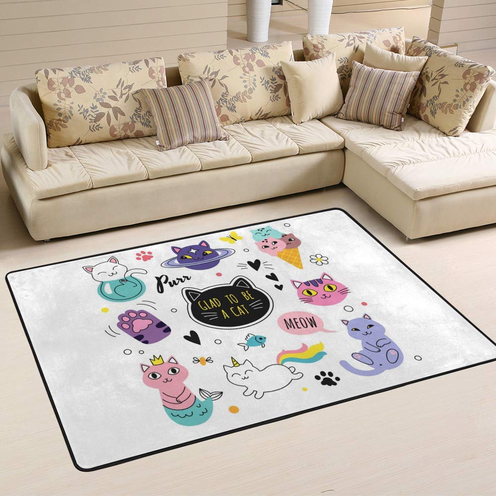 Tapis de grande taille en microfibre polaire anti-boulochage pour sol stratifié