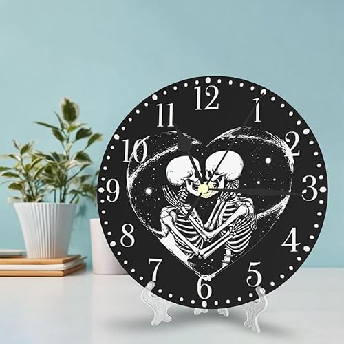 Vista 46 de KiuLoam Reloj de pared redondo de elefante africano, silencioso, sin tictac, funciona con pilas, fácil de leer para estudiantes, oficina, escuela