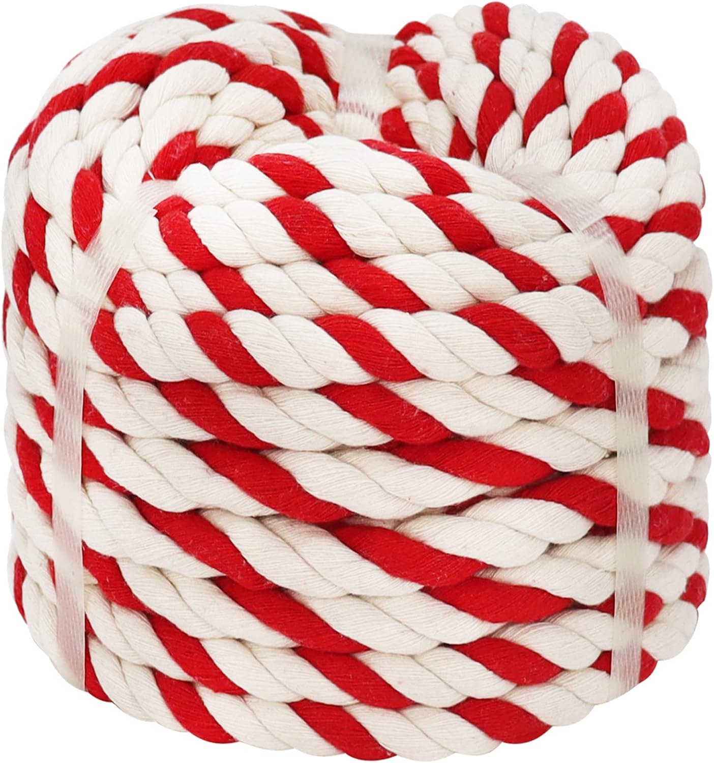 Natural Cotton Rope 1/2 Inch x 50 Feet - Red for Crafts, Wall Hanging, Decoration, Gift Wrapping