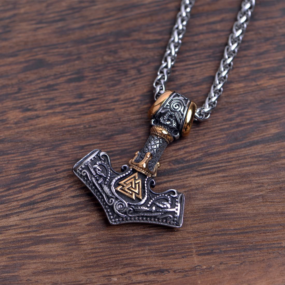 Norse Viking Thor Hammer Necklace Mjolnir Necklace for Men Talisman Jewelry - Image 5