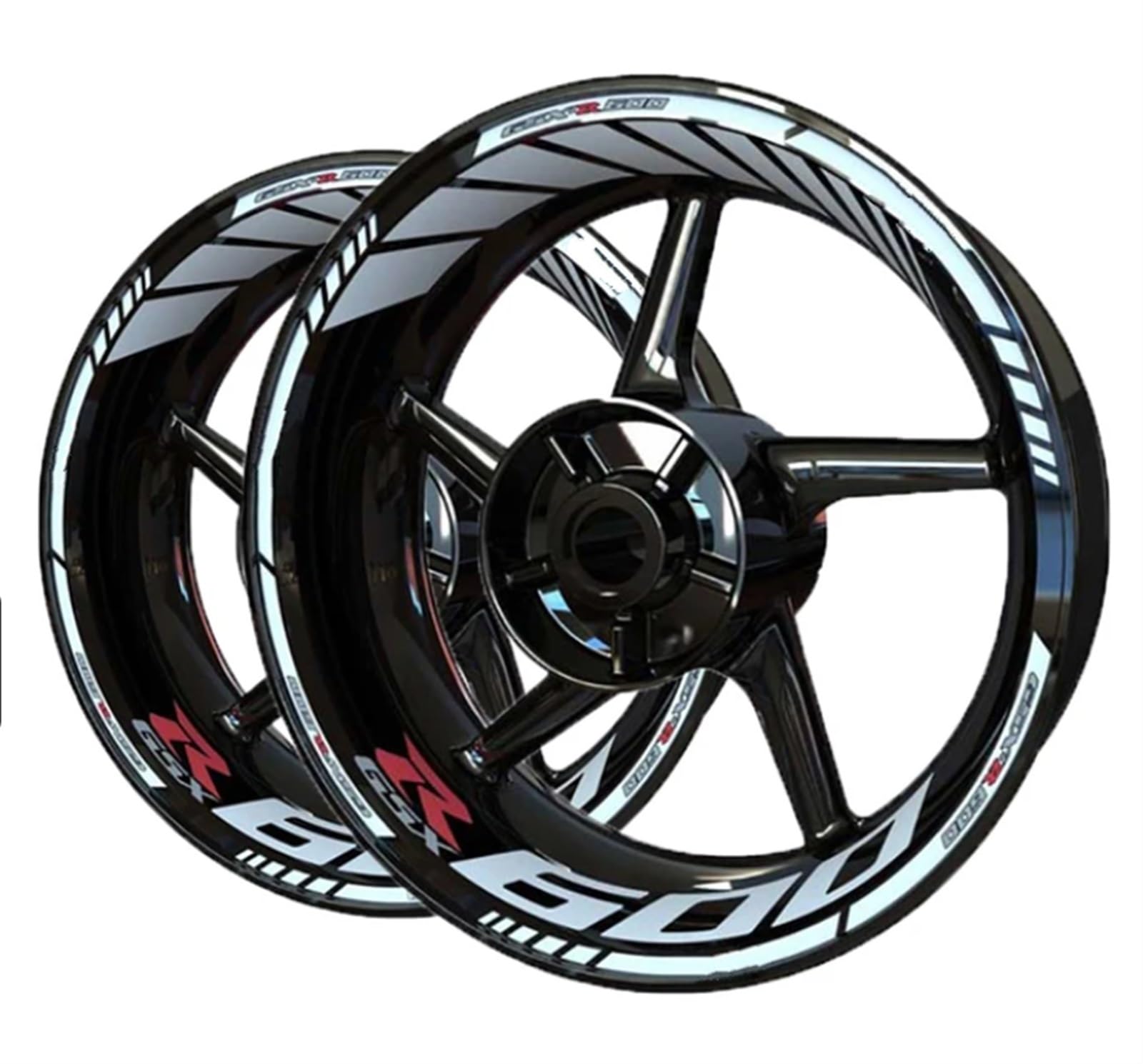 Motorcycle Wheel Stickers Reflective Decals Rims for Suzuki GSXR600 GSXR-600 Wheel Rim Sticker