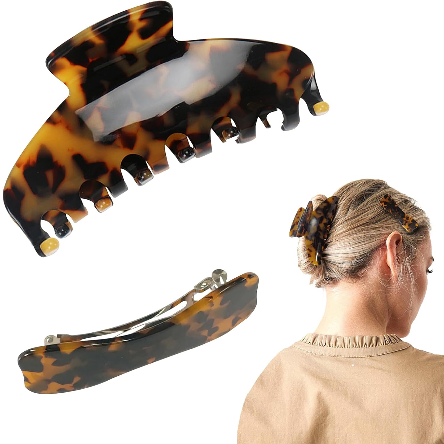 Non-fading Hair Claw Clips - Leopard Print Hair Accessories