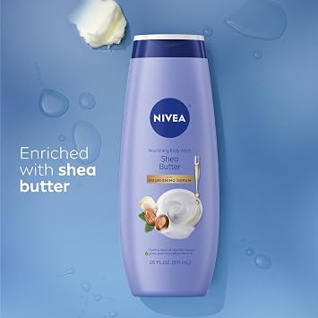 NIVEA Body Wash Set with Nourishing Serum, Variety Pack, 2 x 20 FL OZ