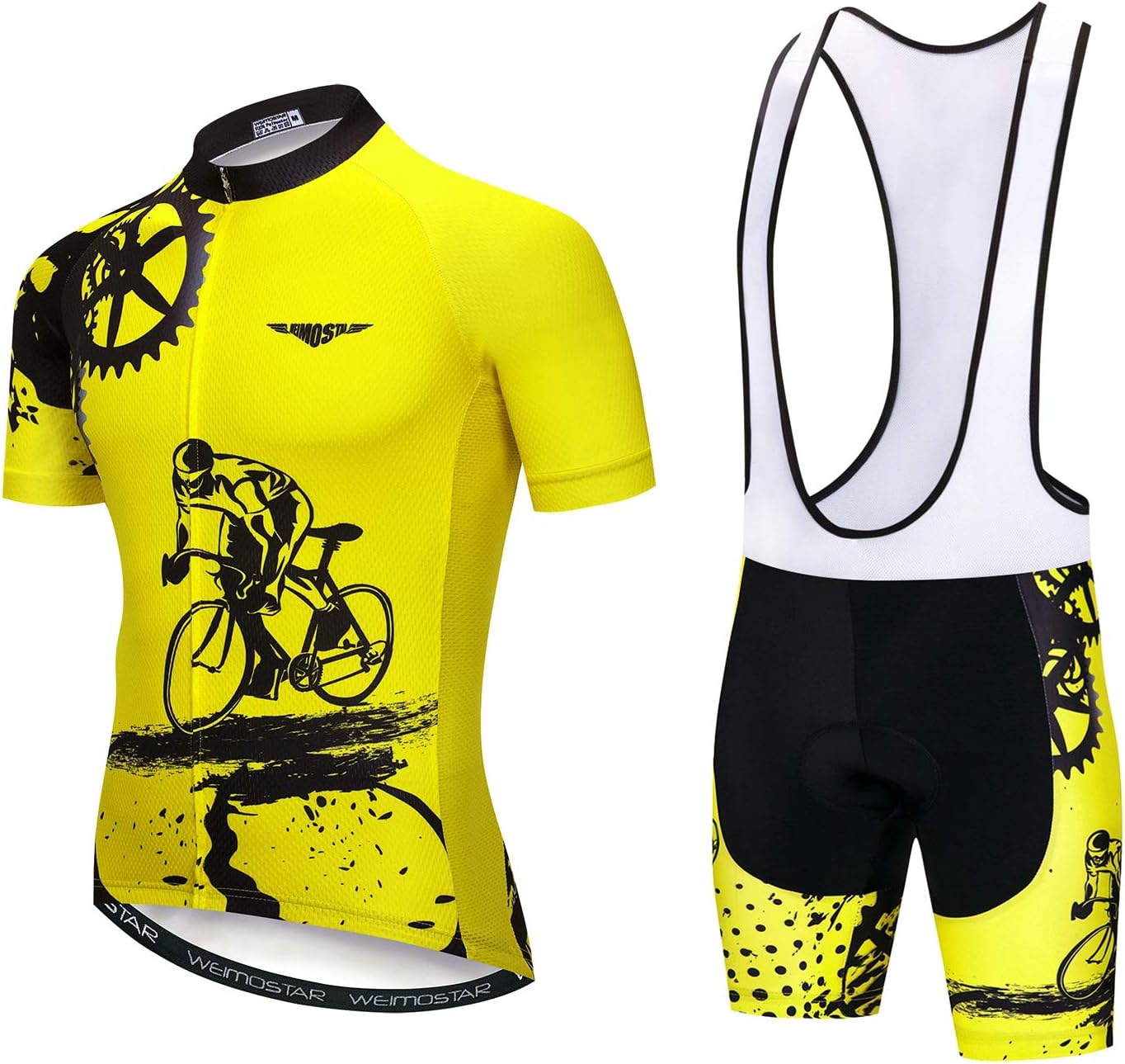 Compra Conjunto De Jersey De Ciclismo Blanco Para Hombre, Uniforme