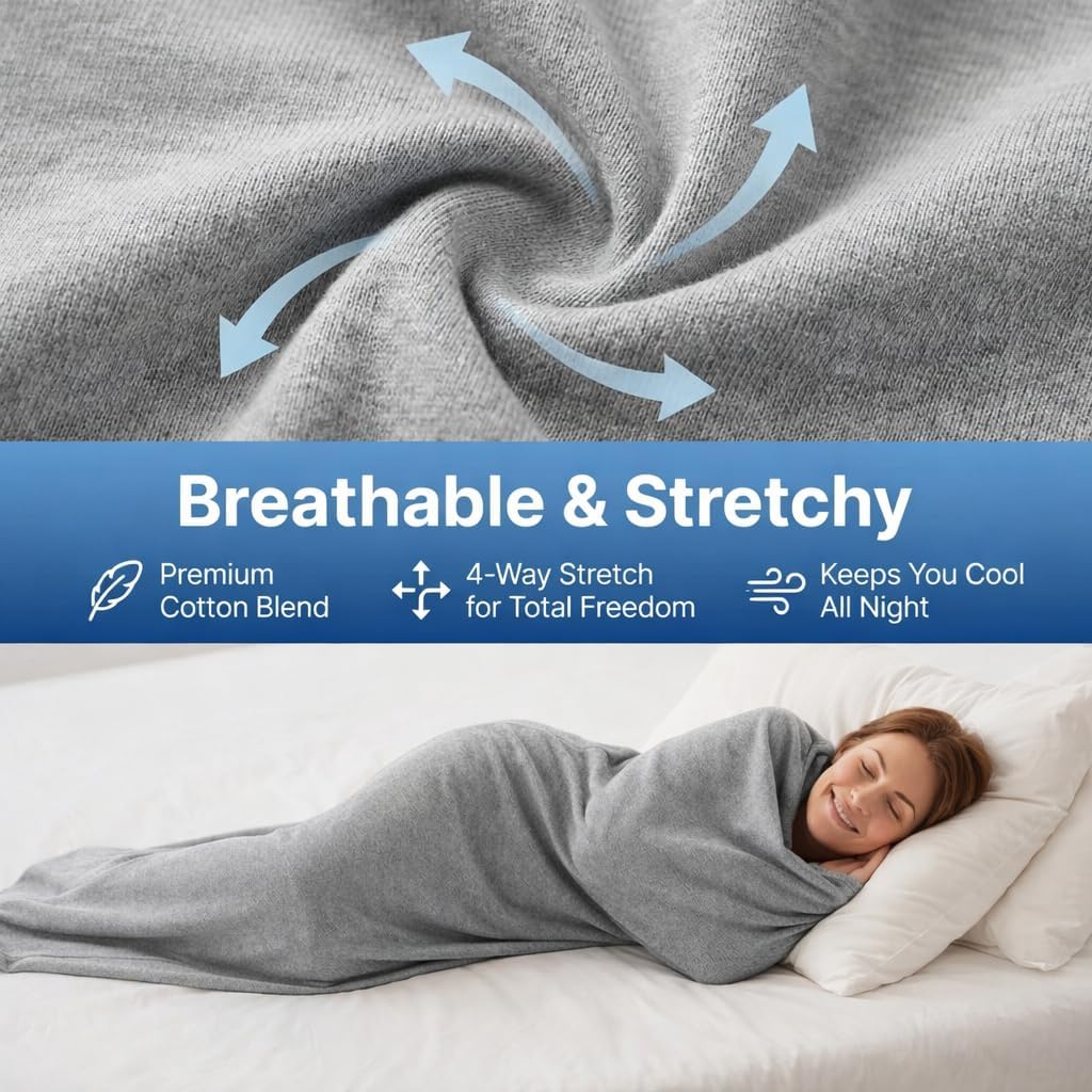 Wearable Sleep Pod Hug Blanket for Adults – Portable Sleeping Bag for Stress Relief, Better Sleep & Travel