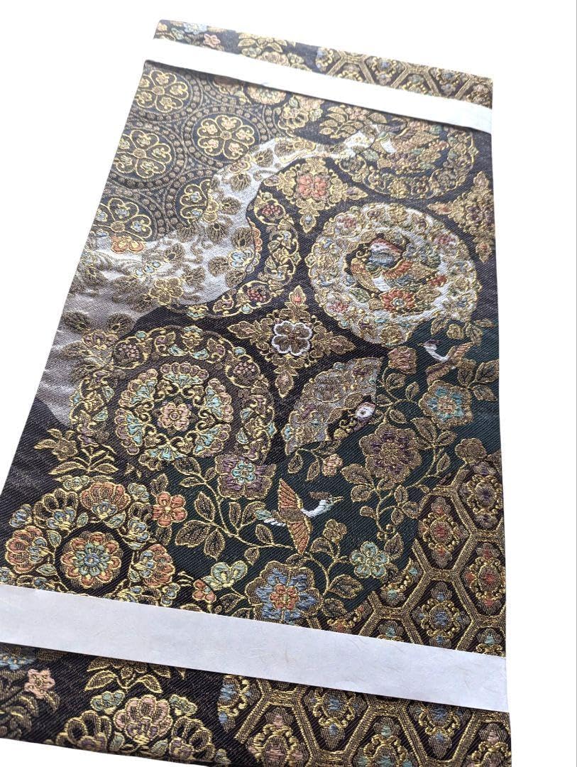 正絹 全通 袋帯 京都西陣織 袋帯】未使用品/名物裂の名品＊全通柄袋帯