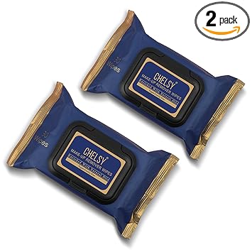 Chelsy Make-up Remover Wipes (30 Wipes) x2 |Pack of 2 Wipes| Enriched With Natural Oils