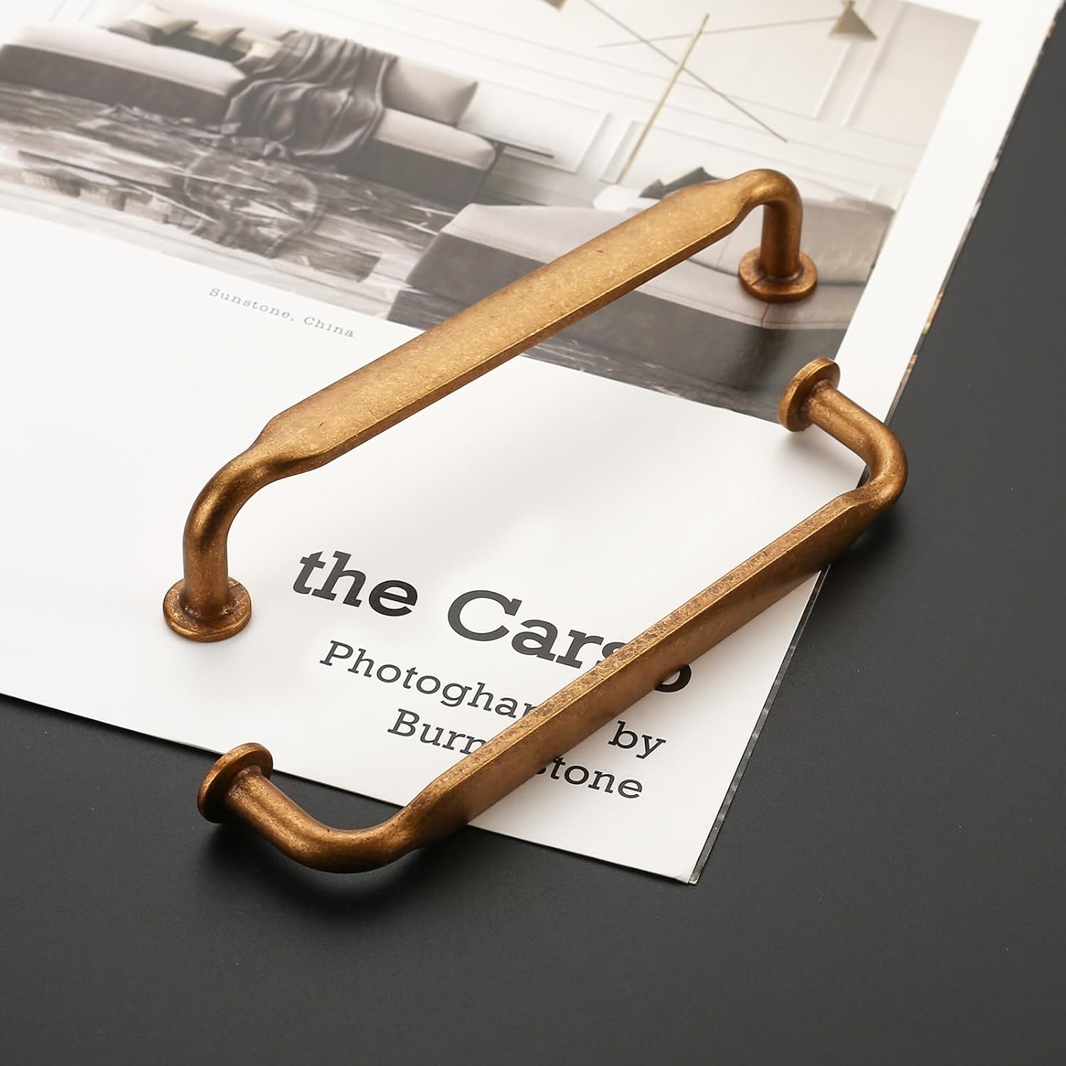 10 Pack Antique Brass Cabinet Pulls 3.75 Inch Kitchen Cabinet Handles Kitchen Handles for Cabinets Vintage Drawer Pulls Retro Dresser Pulls Cupboard Handles