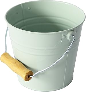 Small Metal Bucket/Pail Montessori Practical Life Material (Seafoam Green)