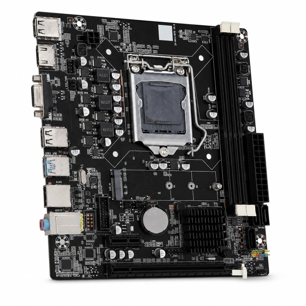 Placa Base para Juegos de Computadora, Placa Base para Juegos de Doble Canal LGA DDR3 de 1155 Pines con 4 Puertos USB2.0 2 USB3.0 SATA2.0