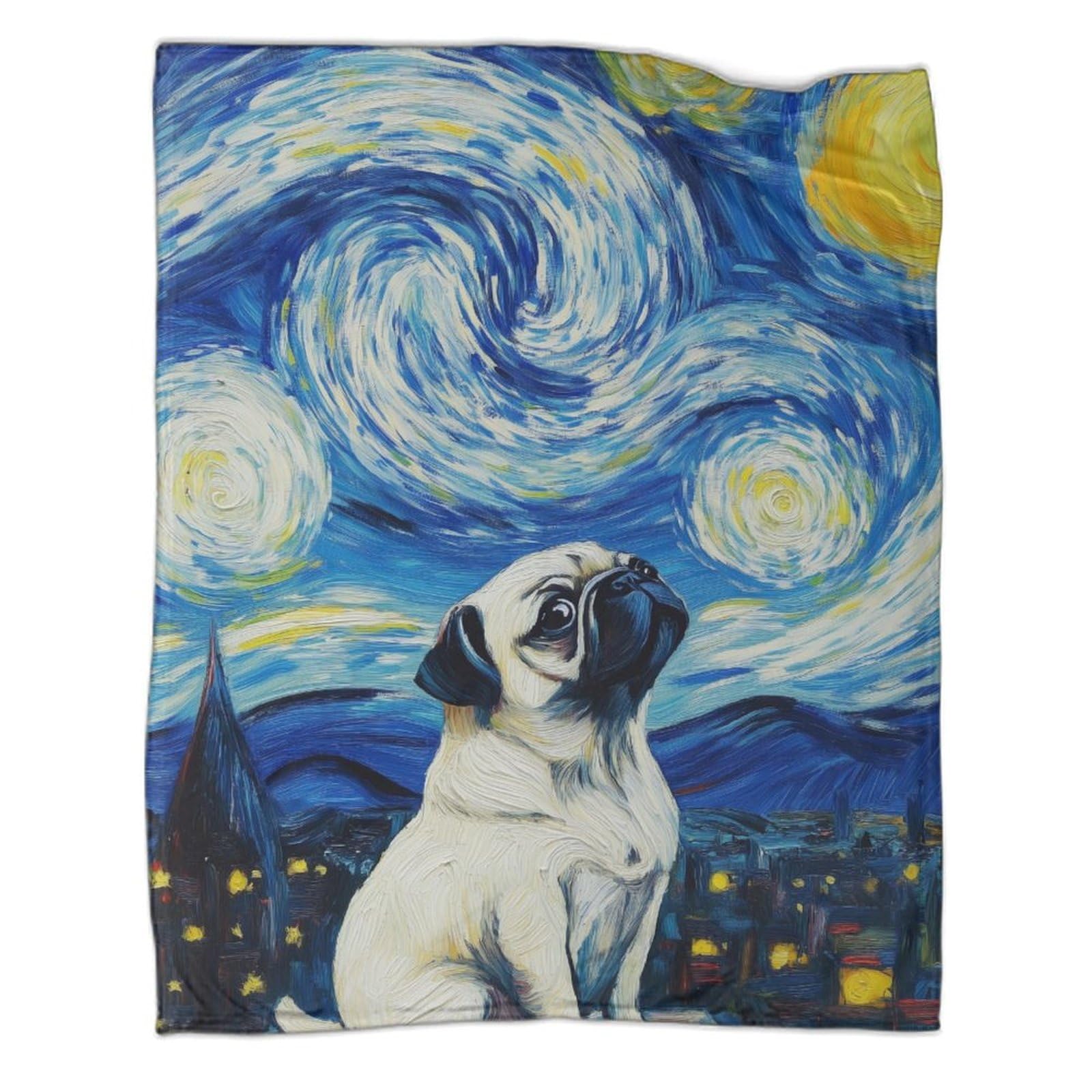 Couverture douce Shar Pei 180x200 cm plaid moelleux pour lit et canapé