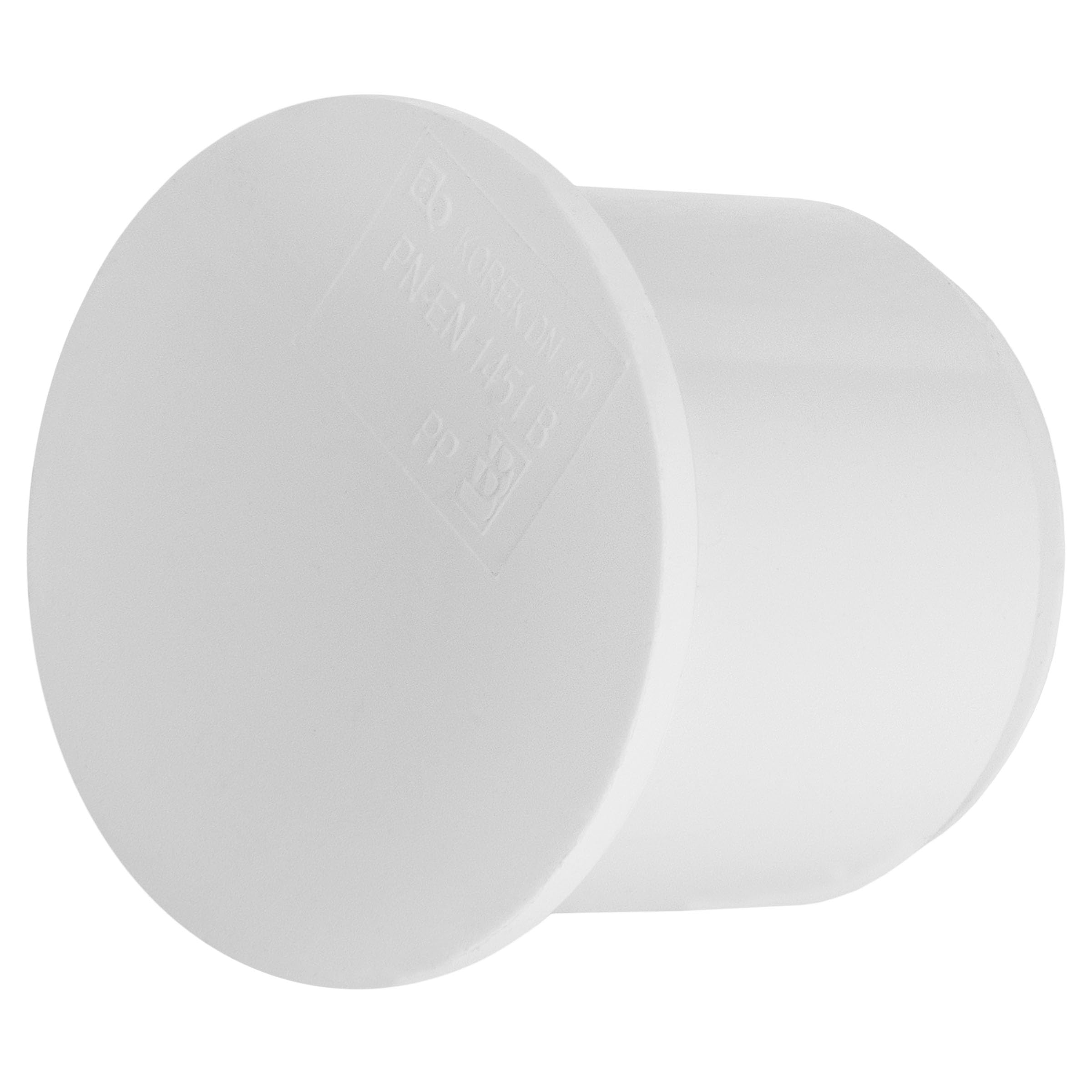 Socket Plug 40mm Waste Pipe Soil Pipe Vent Pipe Cap Blank Stop End Push-Fit White