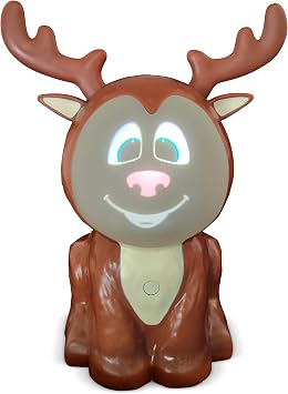 Riley The ReinDroid Mr. Chill Talking Animated Reindeer with Built in Projector & Speaker Seasonal Home Decor