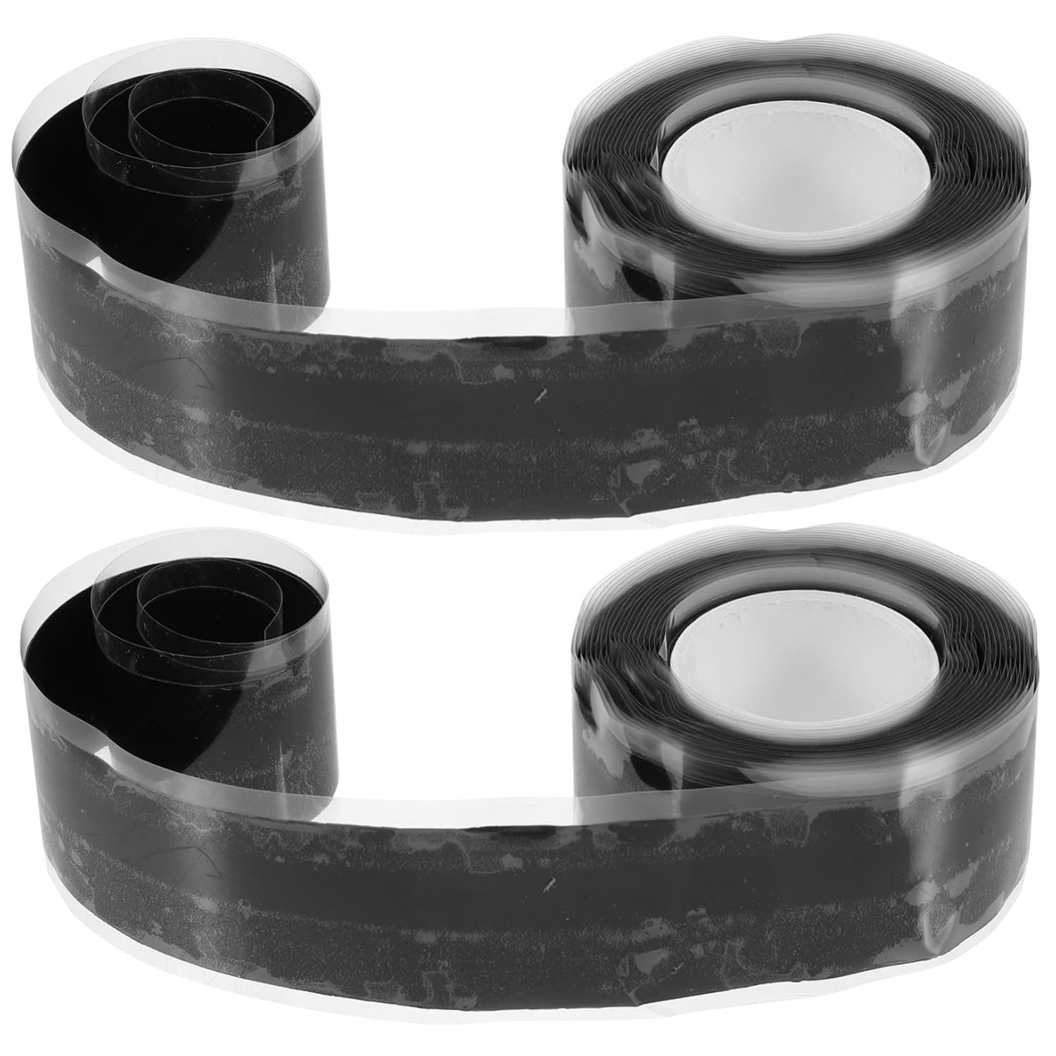 Toyvian 2Rolls Self Fusing Silicone Tape Repair Tape for Sealing Wrapping and Grip for Gym Equipment and Leak Fixing
