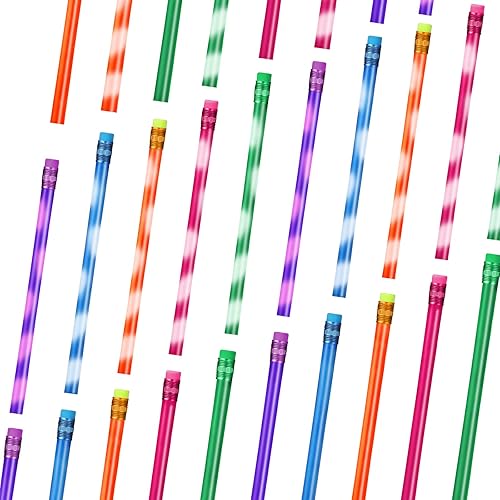 Outus Lápiz de humor que cambia de color con borrador, lápices de madera activados por calor, lápices termocrómicos de colores surtidos (15 piezas)