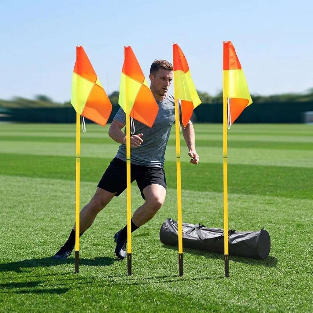 Agilità Calcio, Attrezzatura | Materiale metallico, Slalom Calcio, Sessioni all'Aperto, Per Appassionati Fitness