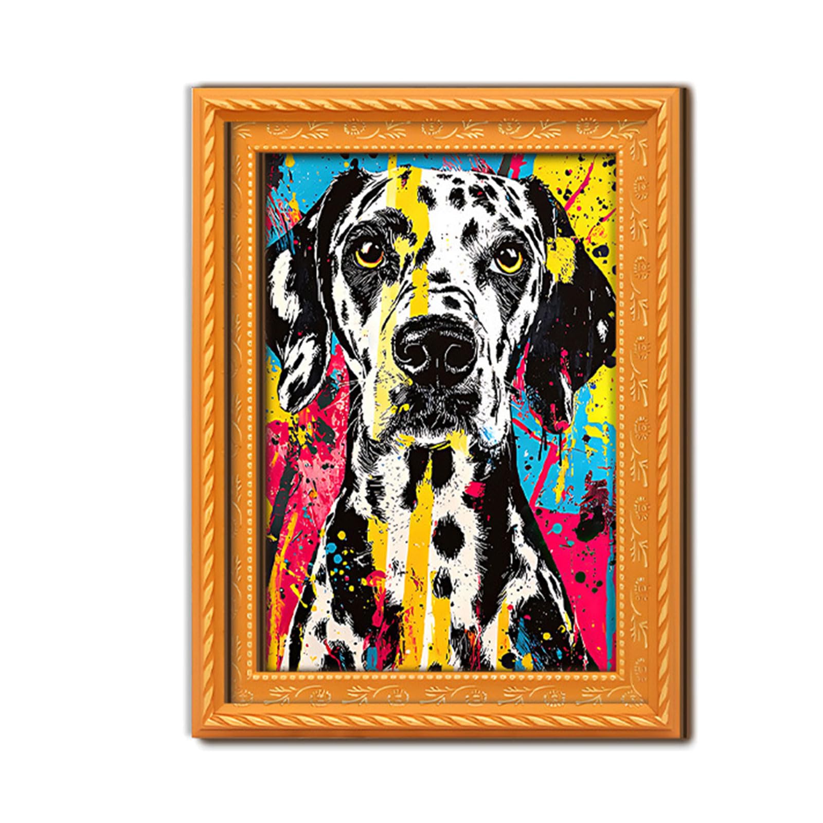 Yhplxyuus Dog Painting Pattern Soft Sticker Suitable for Mailbox, Refrigerator, Home and Offices Decoration Cats Picture Frame Refrigerator Magnets