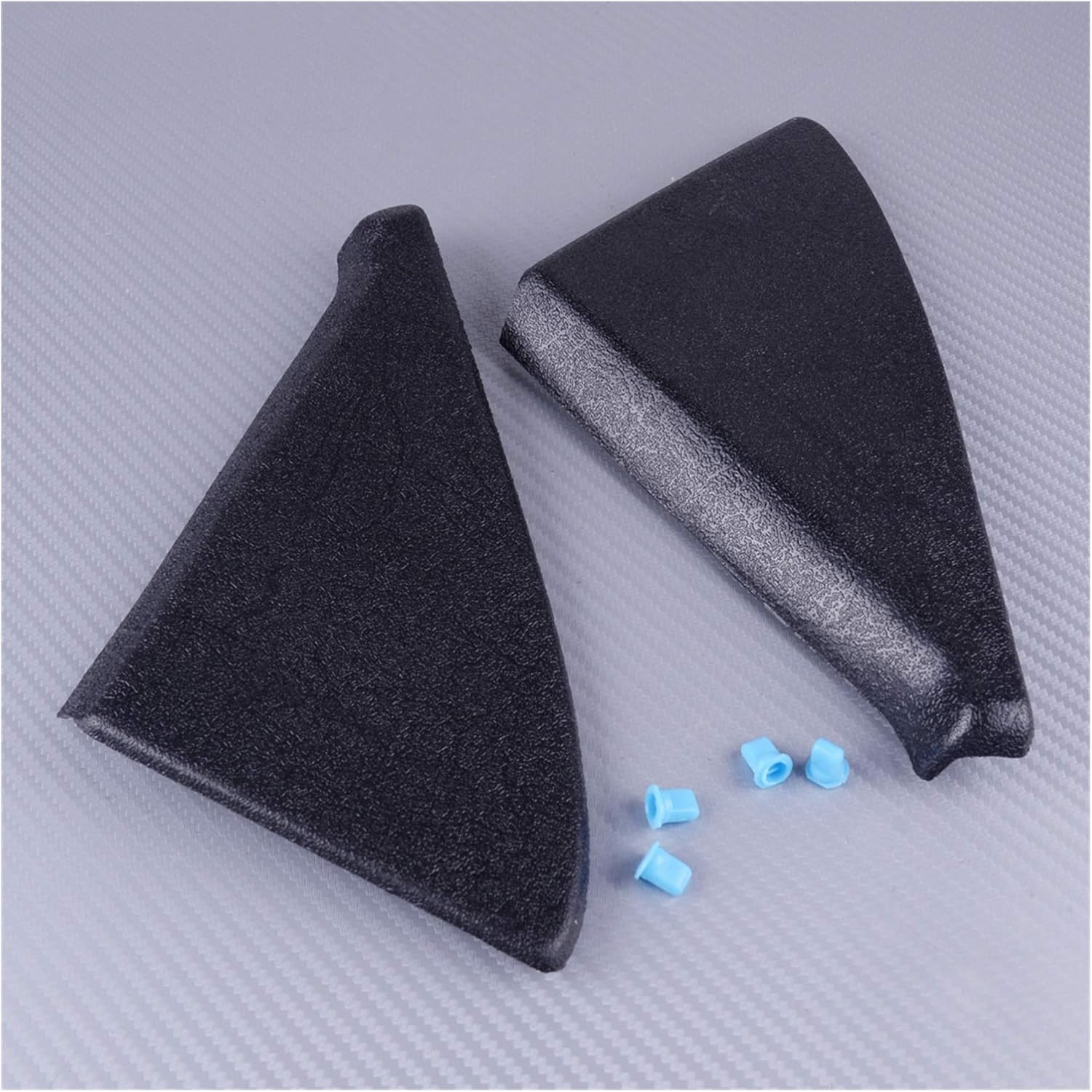 191837994 Black ABS Pair Door Mirror Cover Trim Panel Mount Triangle with Clips 191837993 for VW Golf Jetta GTI GLI MK2 DaJiKan
