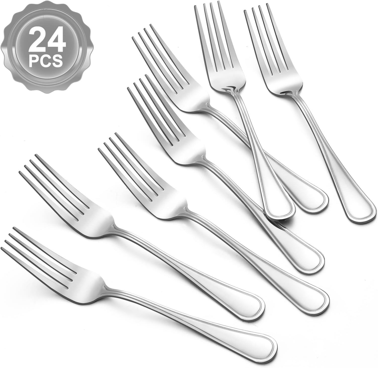 24 PCS Dinner Forks Bulk