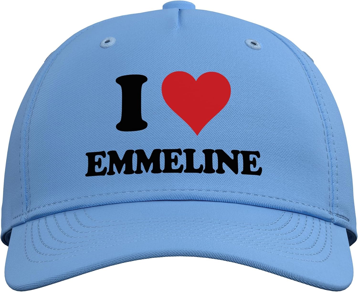 I Heart Emmeline First Name I Love Personalized Stuff Adjustable Baseball Hat image 2