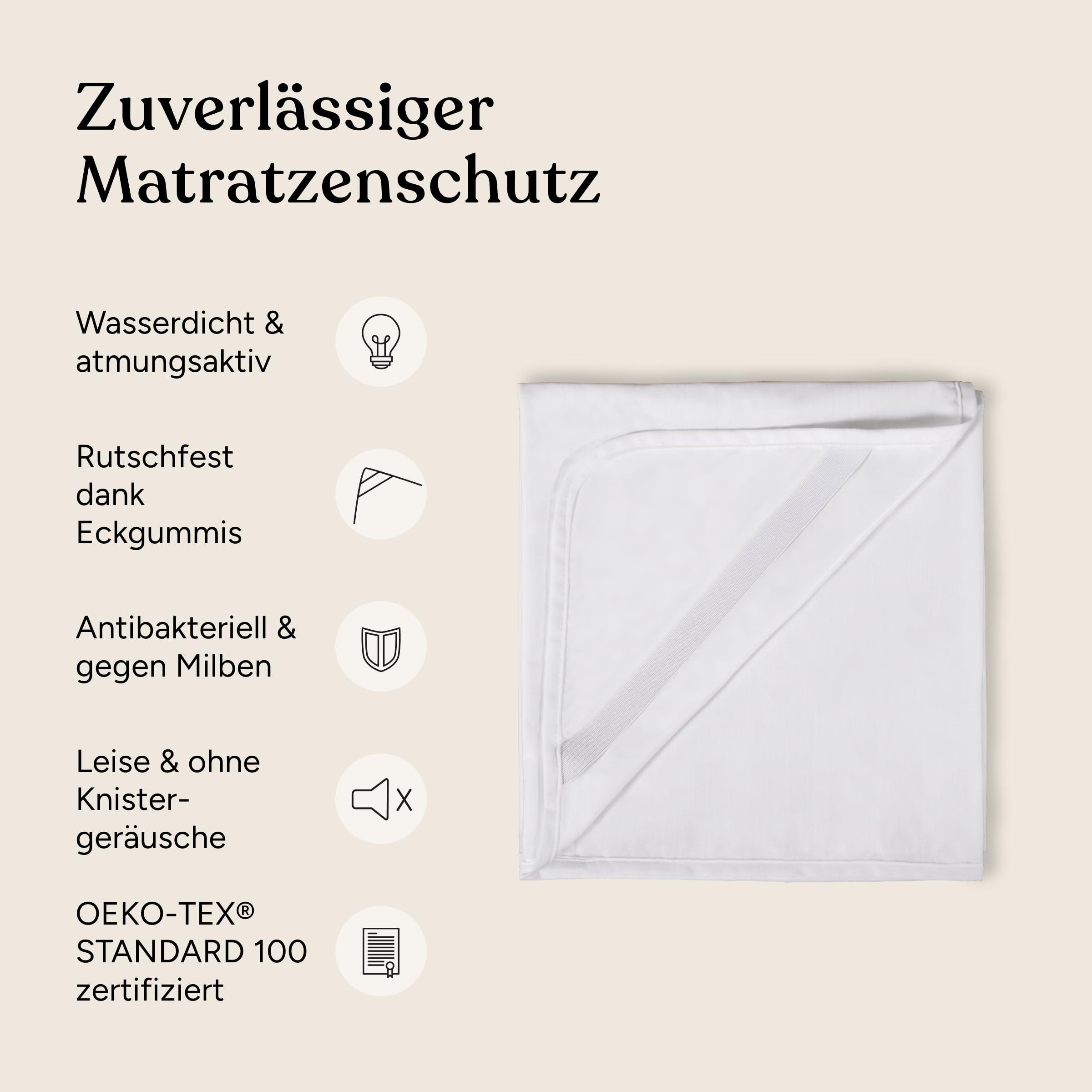 Ehrenkind® wasserdichte Matratzenauflage 60x120 cm, Matratzenschoner Kinderbett aus Tencel™ Lyocell, atmungsaktiv, knisterfrei, PU-Membran, Oeko-Tex Zertifiziert