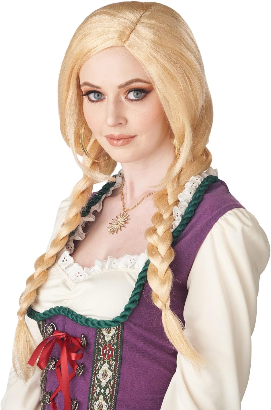 California Costumes, Blonde Braids Wig, Blonde