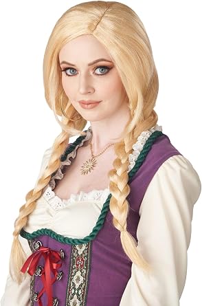 California Costumes, Blonde Braids Wig, Blonde