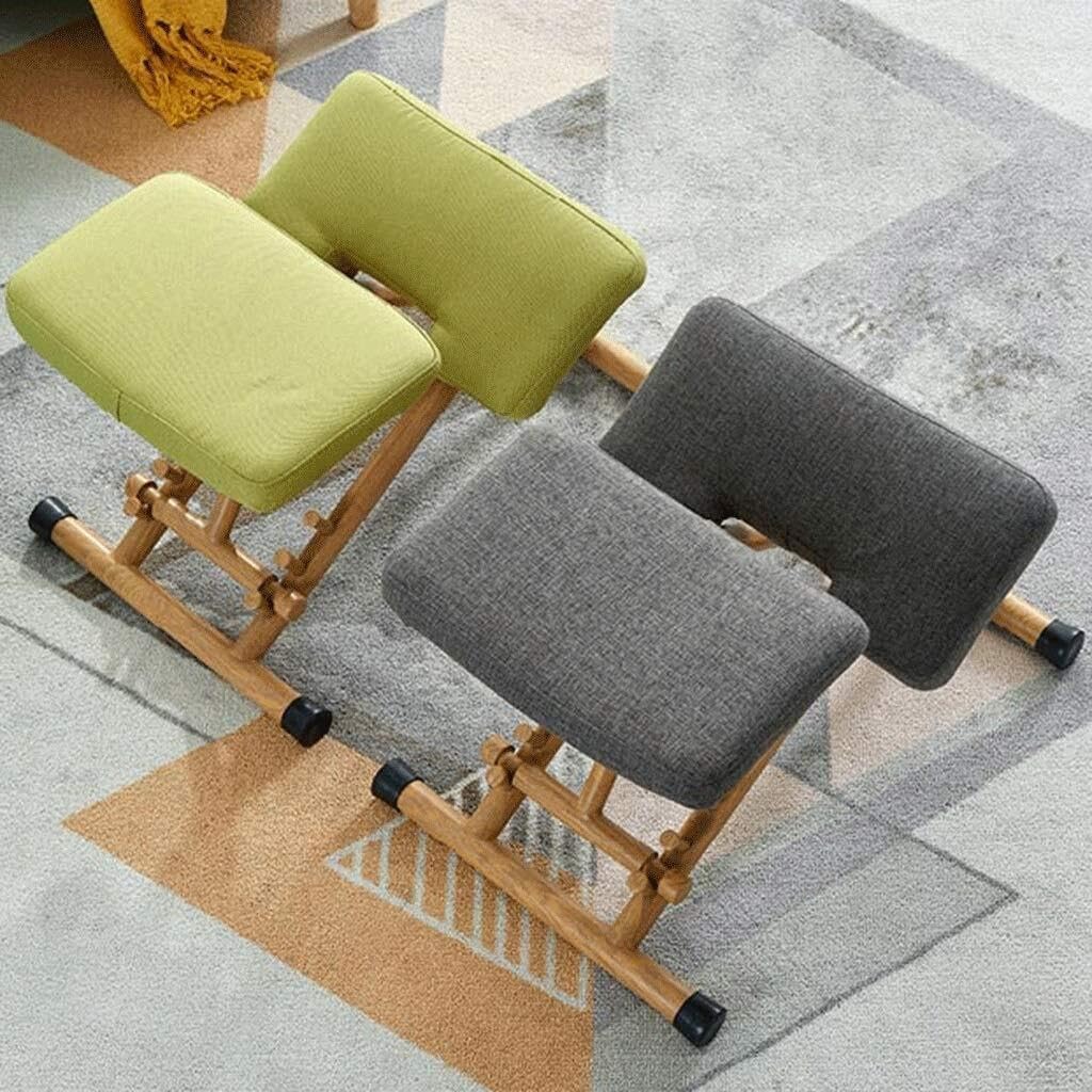 Height Adjustable Kneeling Posture Chair for Bad S & Neck Pain Relief, Ergonomic Rocking Kneeling Chair