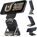 SUPCASE for MagSafe Wallet with Stand, Magnetic Wallet for Men, [Hold 5 Cards] [Adjustable Stand] [RFID Blocking] Phone Credit Card Holder Tripod for iPhone 17/16/15/14/13/12 Series, Black