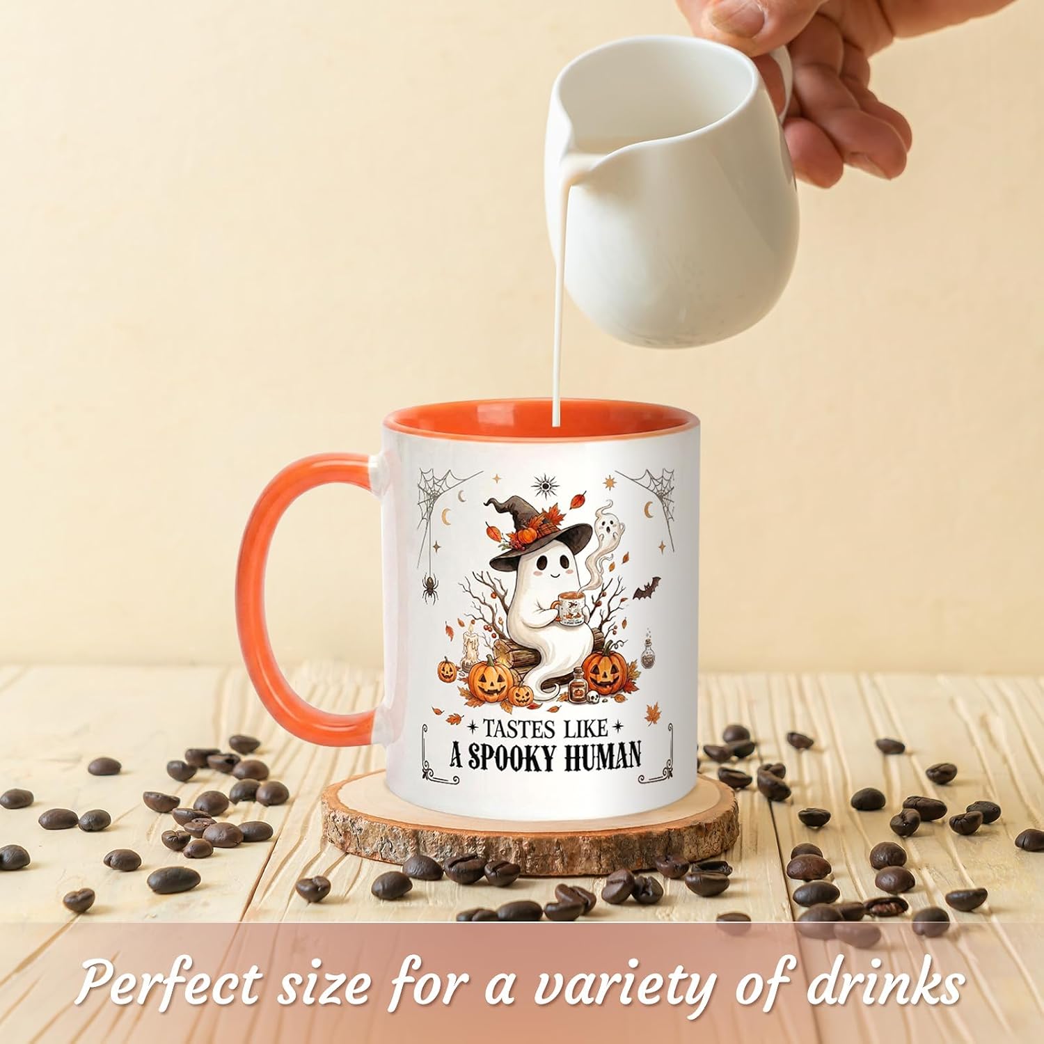 Halloween Mug, Cute Ghost Drinking Cup, Spooky, Halloween Gifts