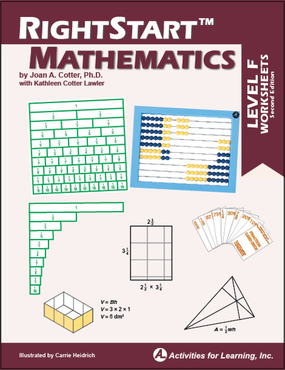 RightStart(tm) Mathematics Level F Worksheets