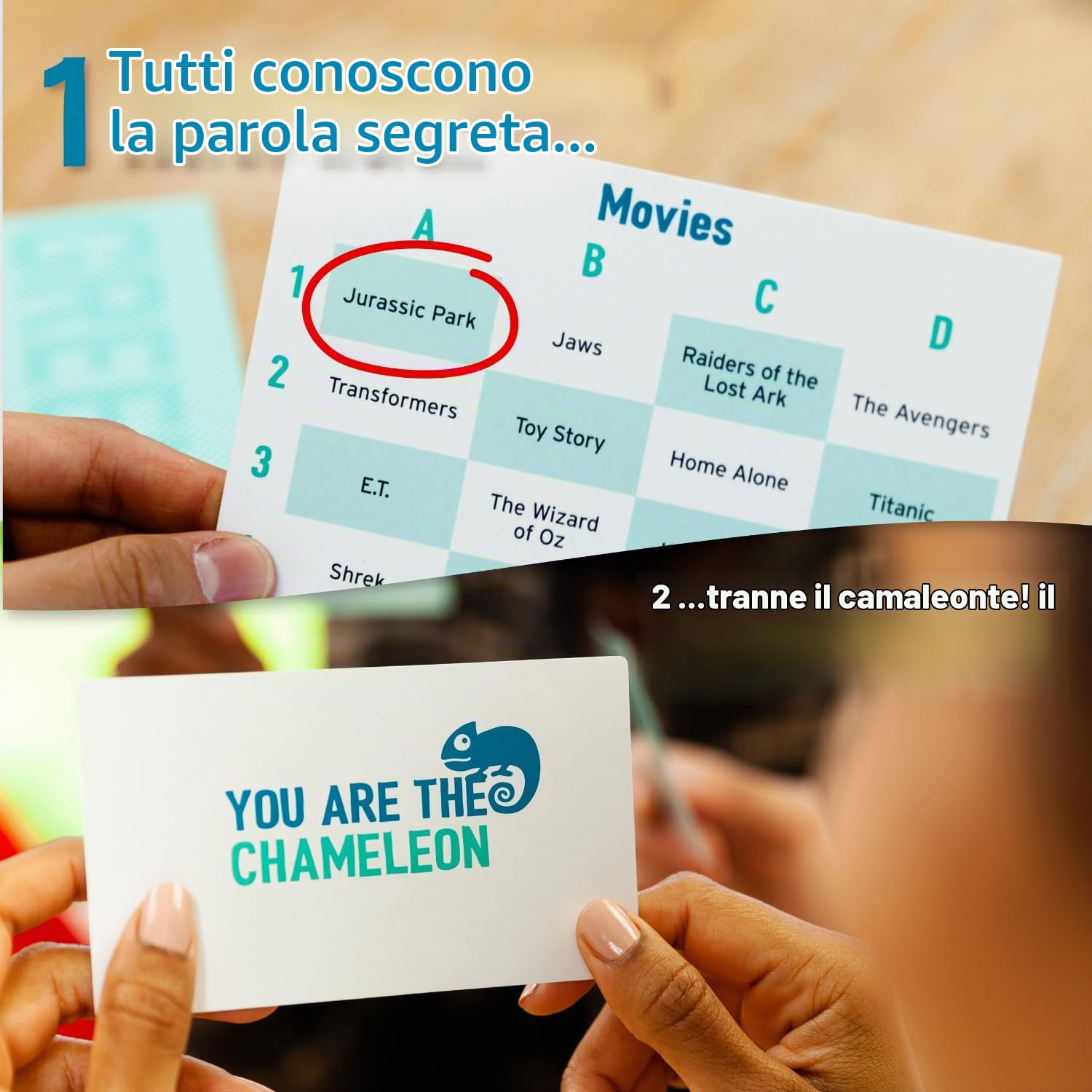 Il gioco da tavolo del Camaleonte - Gioco per famiglie (Versione inglese)