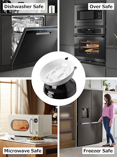 Miniatura 6 de Y YHY Alimentador lento, cuenco elevado para comida con diseño inclinado para perros y gatos para alimentos secos y húmedos