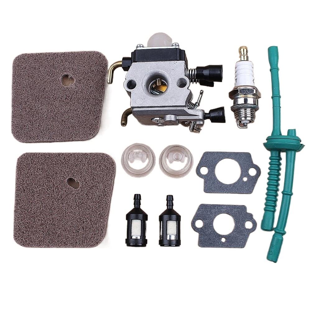 Kit de Filtro de Combustible de Aire for carburador Compatible con Stihl FS38 FS45 FS46 FS55 KM55 FS85 Juntas de carburador desbrozadora cortadora de césped