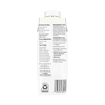 Nestle Novasource Renal Nutritionally Complete Formula Vanilla 8 oz Carton 24 Ct