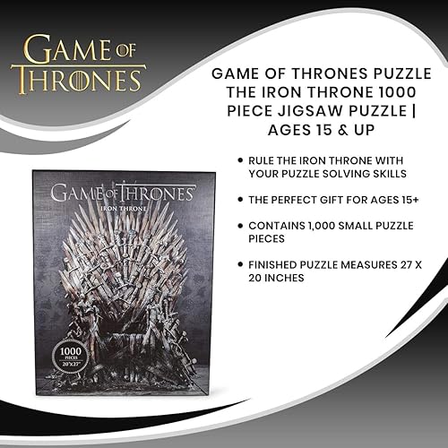 Miniatura 6 de Dark Horse Deluxe Juego de Tronos: Iron Throne Deluxe Puzzle (1000 piezas)