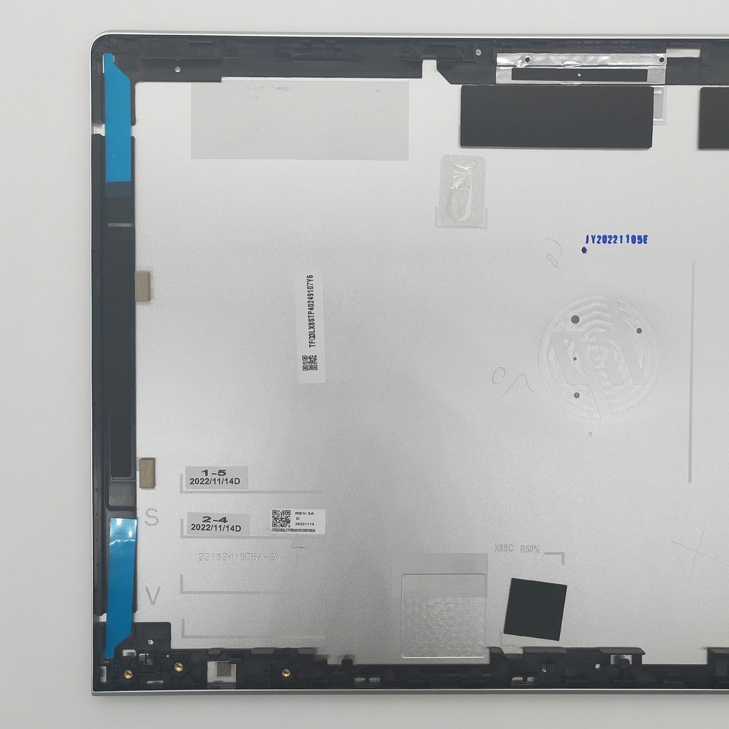 Replacement LCD Back Cover for HP Probook 450 G8 Laptop Rear Top Lid N01919-001 52X8QLCTP80 Silver