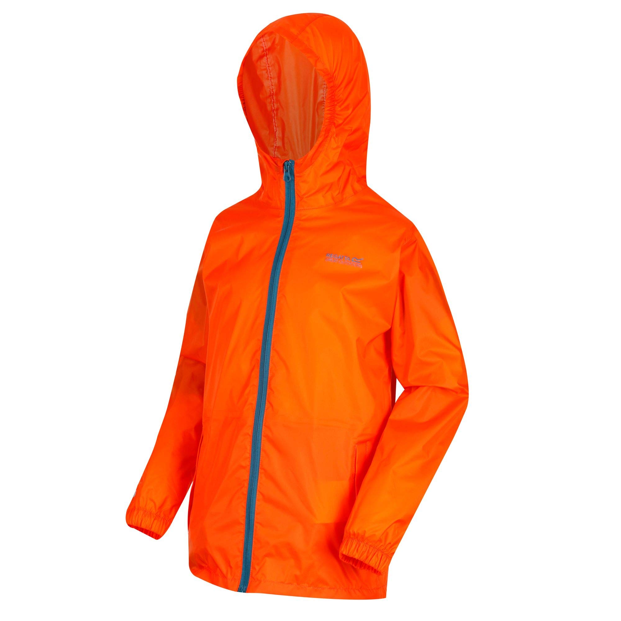 Regatta Kids Pack It Waterproof Shell Jacket - Orange - 13 Years